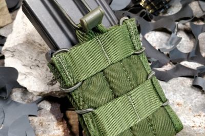TMC MOLLE Quick Release Single Mag Pouch (Olive) - Detail Image 1 © Copyright Zero One Airsoft